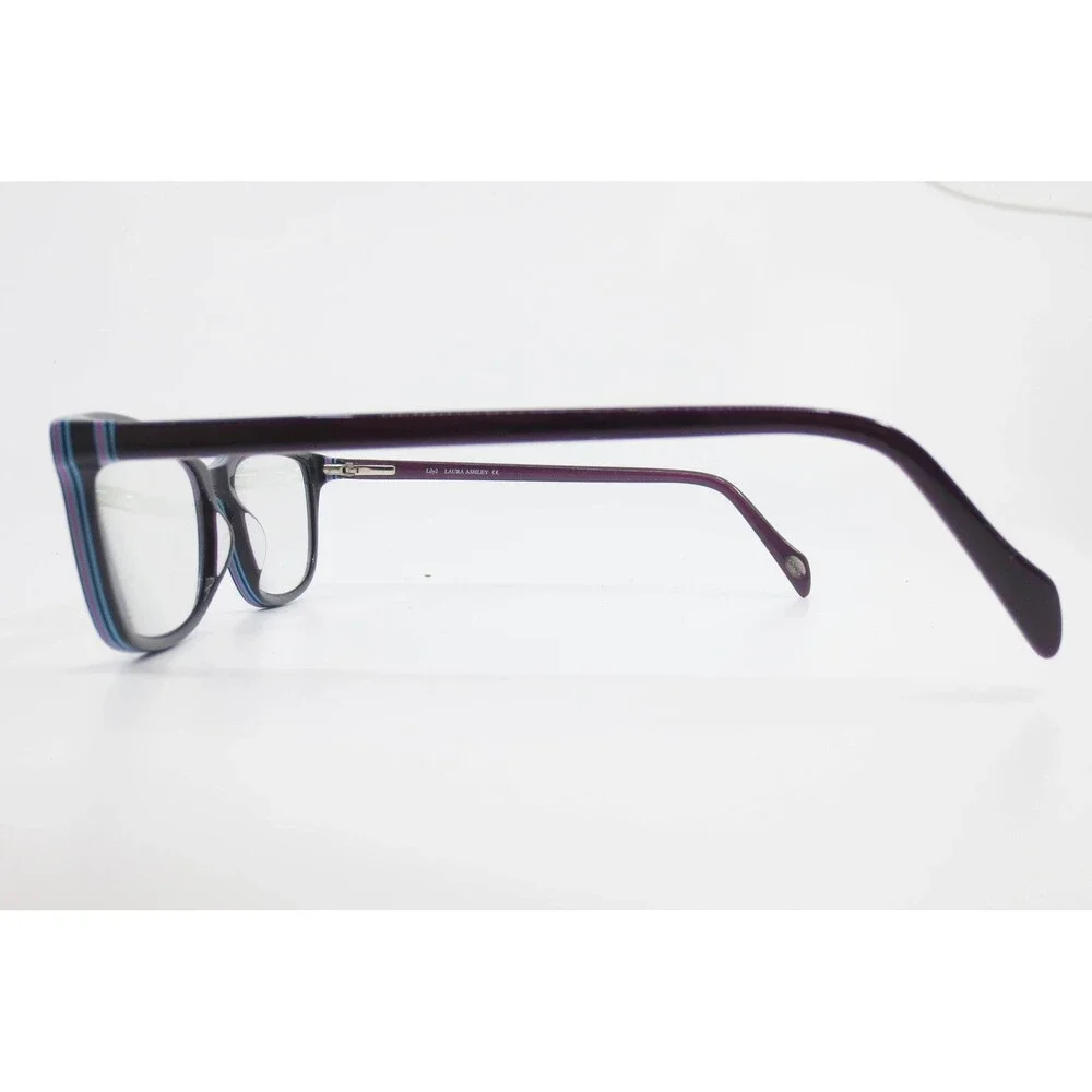 Laura Ashley Lily2 Dark Mauve Rectangular Eyeglasses Frames 53-16-135 PU 35605